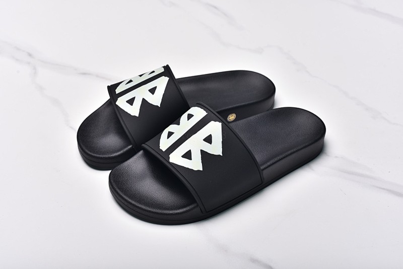 Balenciaga Pool Slide Logo-print Slippers Men's Black