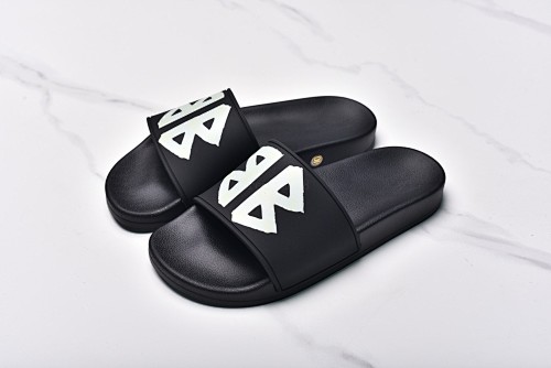 Balenciaga Pool Slide Logo-print Slippers Men's Black