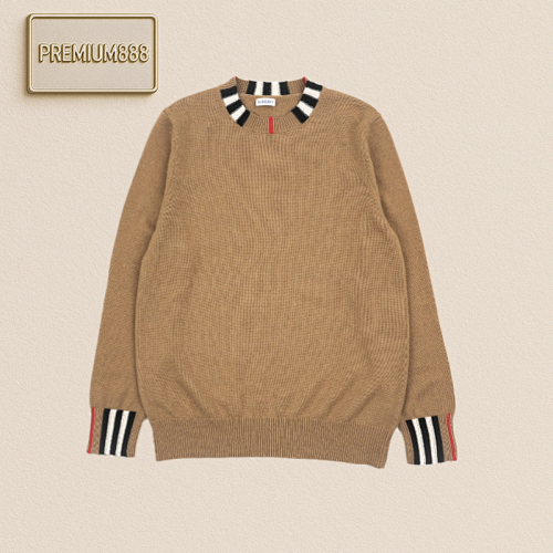 Bbr 25Fw Checkered Thread Round-neck Sweater