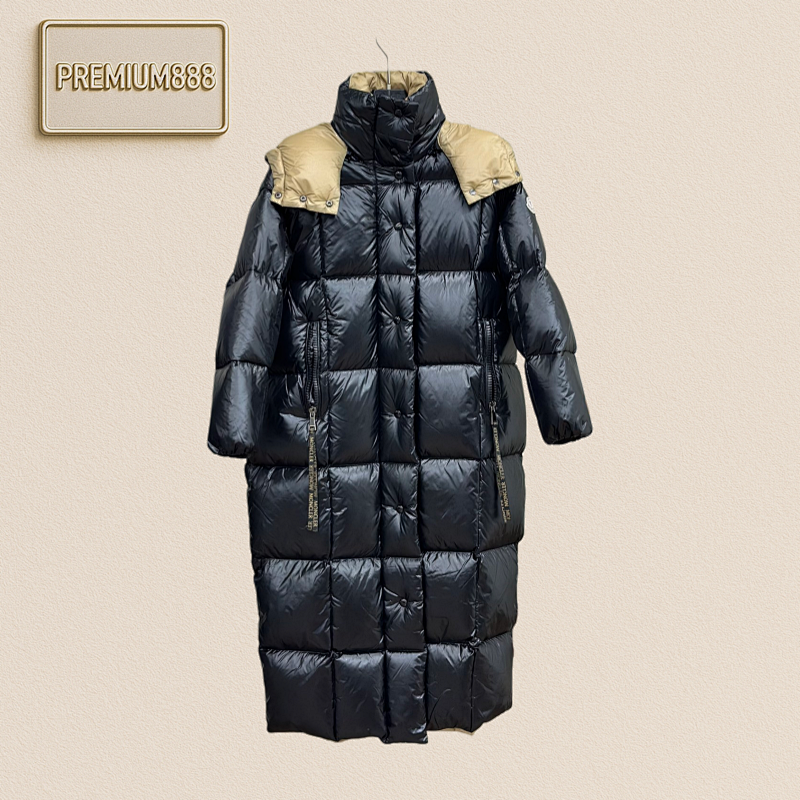 Moncler Two-color Long Goose Down Jacket