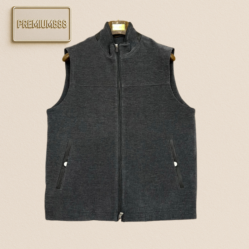 Zegna Jenia Button-down Zipper Canvas Casual Jacket