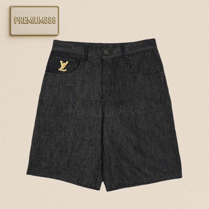 Louis Vuitton L V Solid Color Youth Cloth Shorts