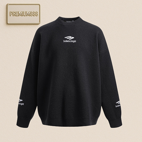 Balenciaga Blcg Ski Sweater Knitted 60 Double-strand Cashmere Blended Yarns