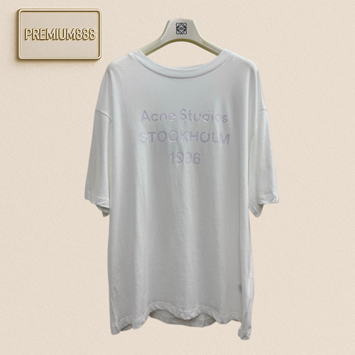 Acne Studios 26 New White Letter Print Short-sleeved T-shirt