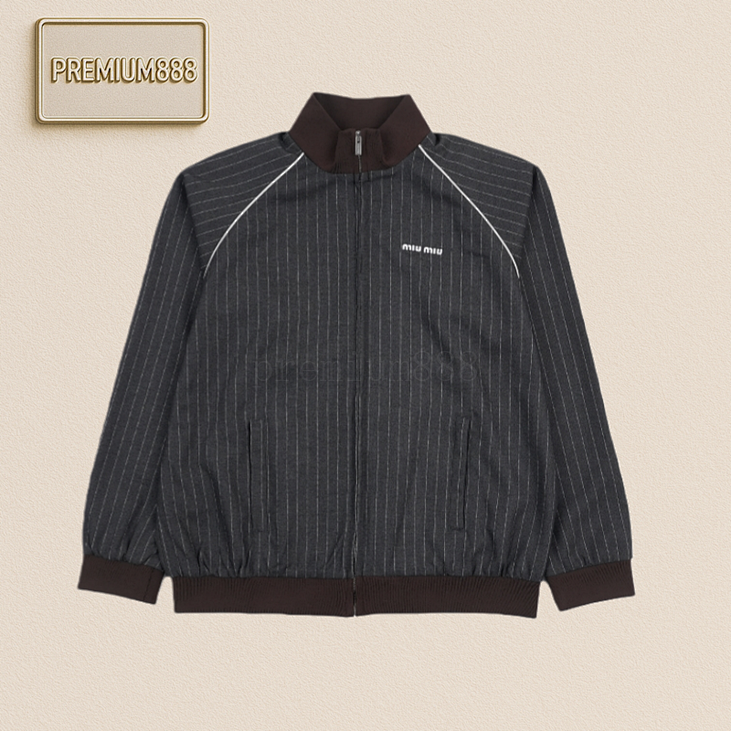 Miumiu Striped Wool Jacket