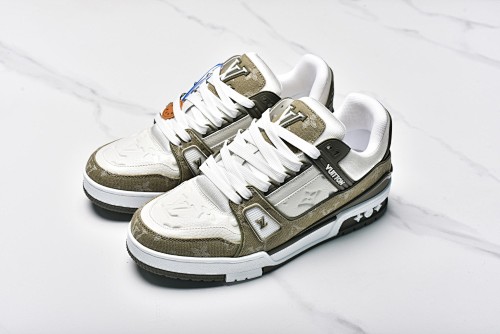 Louis Vuitton Louis Vuitton Trainer Denim Army Green
