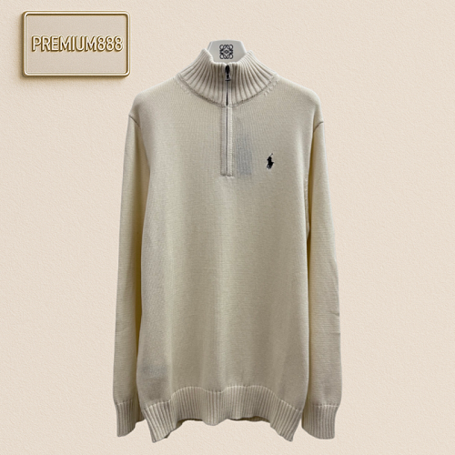 Ralph Lauren High-neck Embroidered Logo Knit Sweater