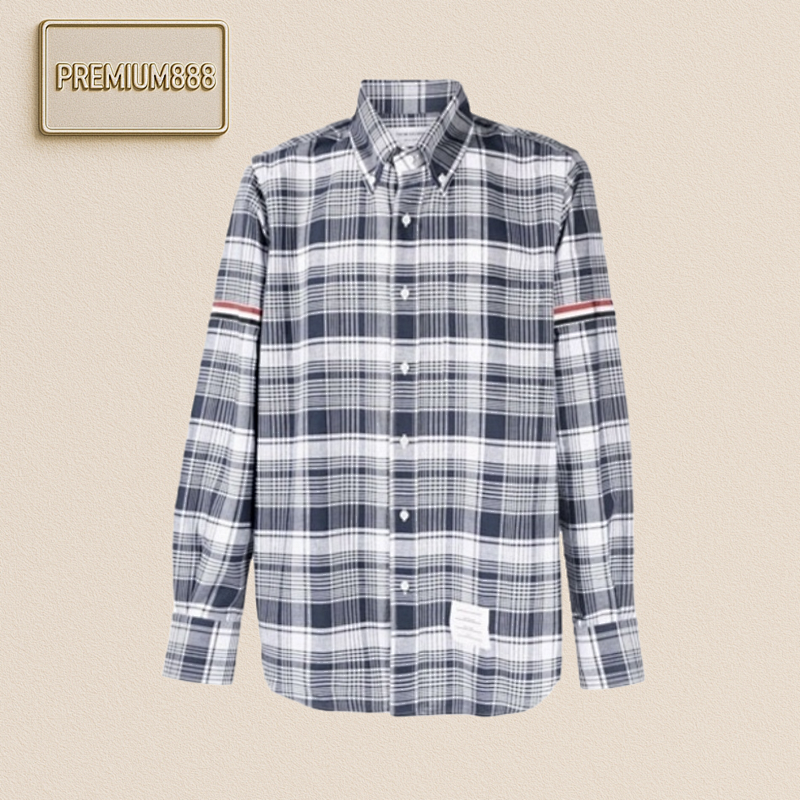 Th Om Br Owne Grid Shirt