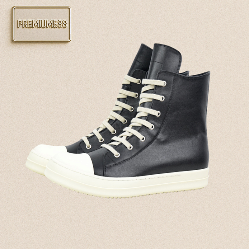 Rick Owens Water-blended Grain Surface Cowhide Material And The Stitch Spacing Are All Perfectly Repl