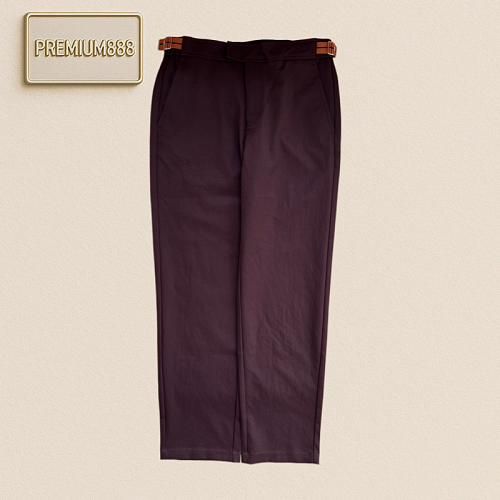 Zegna Jenia Buttoned Waistline Casual Cone-shaped Pants