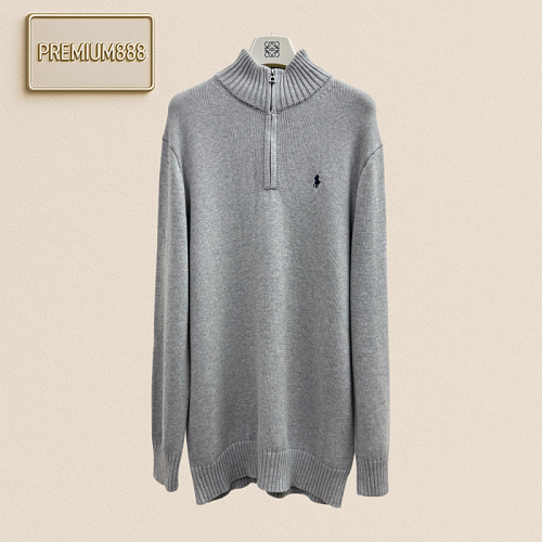Ralph Lauren High-neck Embroidered Logo Knit Sweater