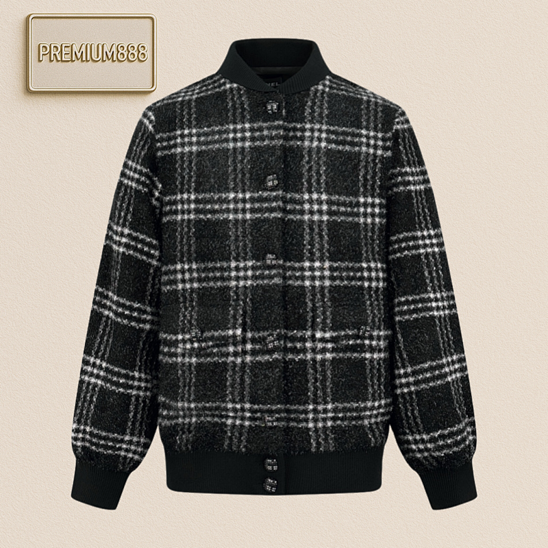 Chanel Plaid Single-breasted Jacket