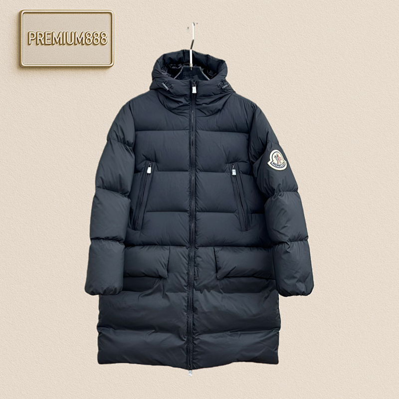 Moncler Bosona Medium Length Large Felt Badge Down Jacket. A Blockbuster Product. It Looks