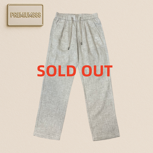 LP Nyoya Linen And Silk Drawstring Casual Pants