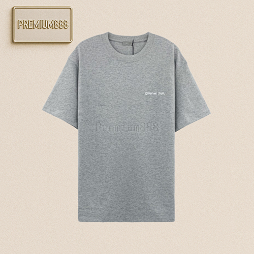 CH Ristian Dior Colored Thread Three-dimensional Letter T-shirt