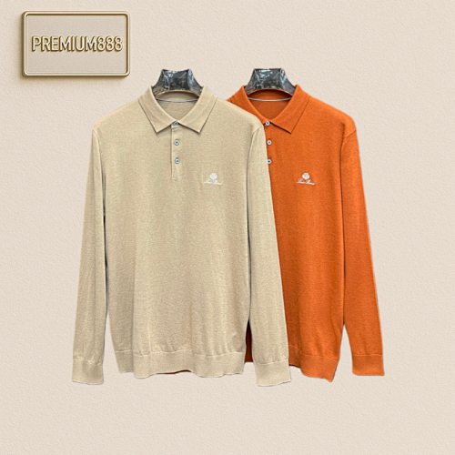 LP Exclusive New Wool Knitted Sweater Trendy Men 's Fashionable Lapel Wool Sweater High-en