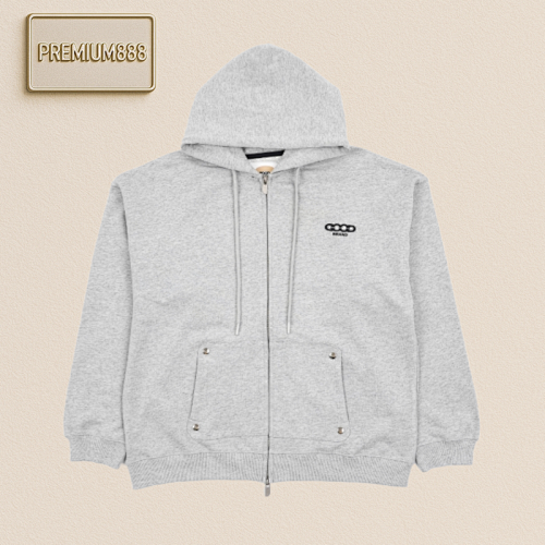 Good 25Fw Good Hooded Jacket With Small Letters On The Front And Large Letters On The Back