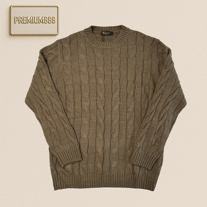 Lp Woolen Lapel Round Neck