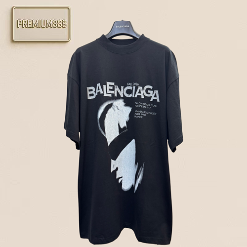 Bal Paris 26ss Galeries Lafayette Lettered Headprint Short-Sleeved T-Shirt