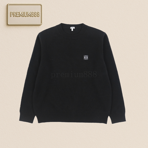 Loewe Small Embroidered Woolen Sweater With A Round Neck
