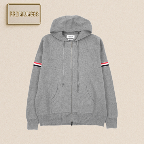 TB 25Fw Arm Ribbon Zipper Hooded Jacket