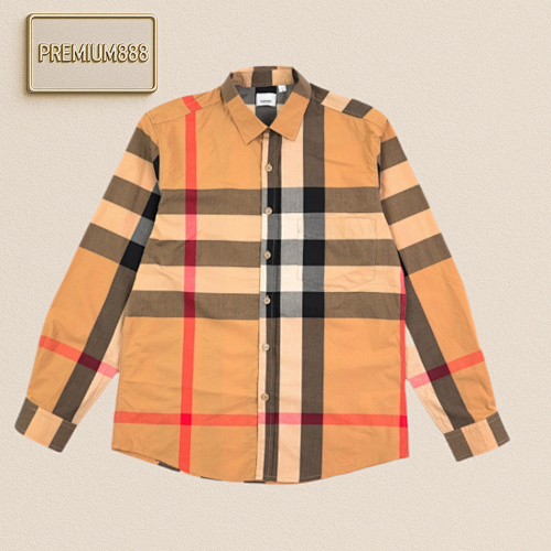 Burberry Burbe Rry Bbr Large Plaid Long-sleeved ShirtItem ID