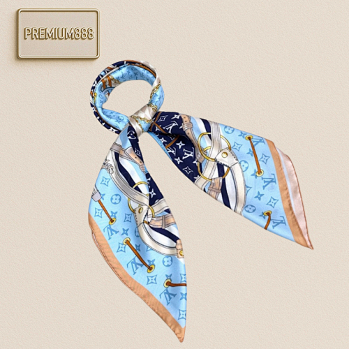 Louis Vuitton The Flower And Straps Silk Square Is Elegant With Striking Brushstrokes Depicting Monogram