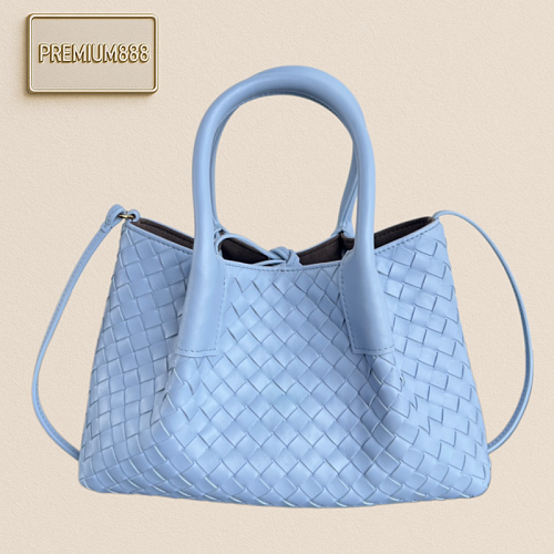 The New Pinacoteca Small Tote Bag From BV In Early Spring Features BV's Signature Weaving