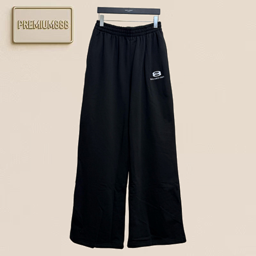 Bal Paris Double Ring Embroidered Letters Loose Pants