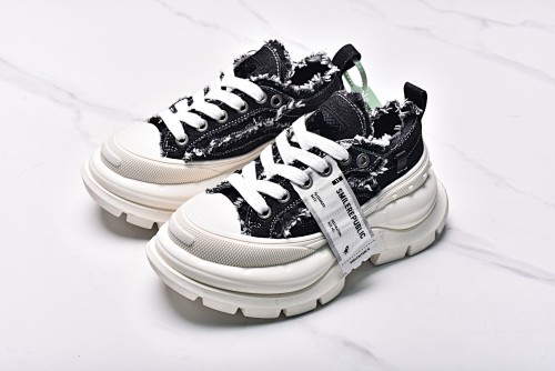 Smilerepublic Smile Queen Classic Open Smile 2.0 Daddy Shoes Black And White
