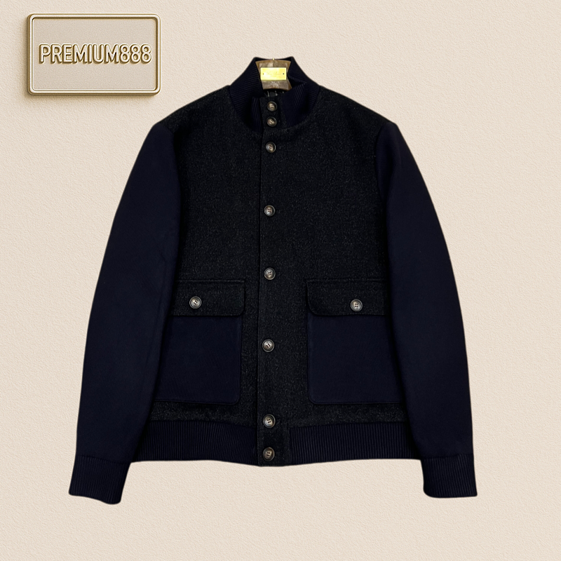 BC Brunello Button-down Hoodie