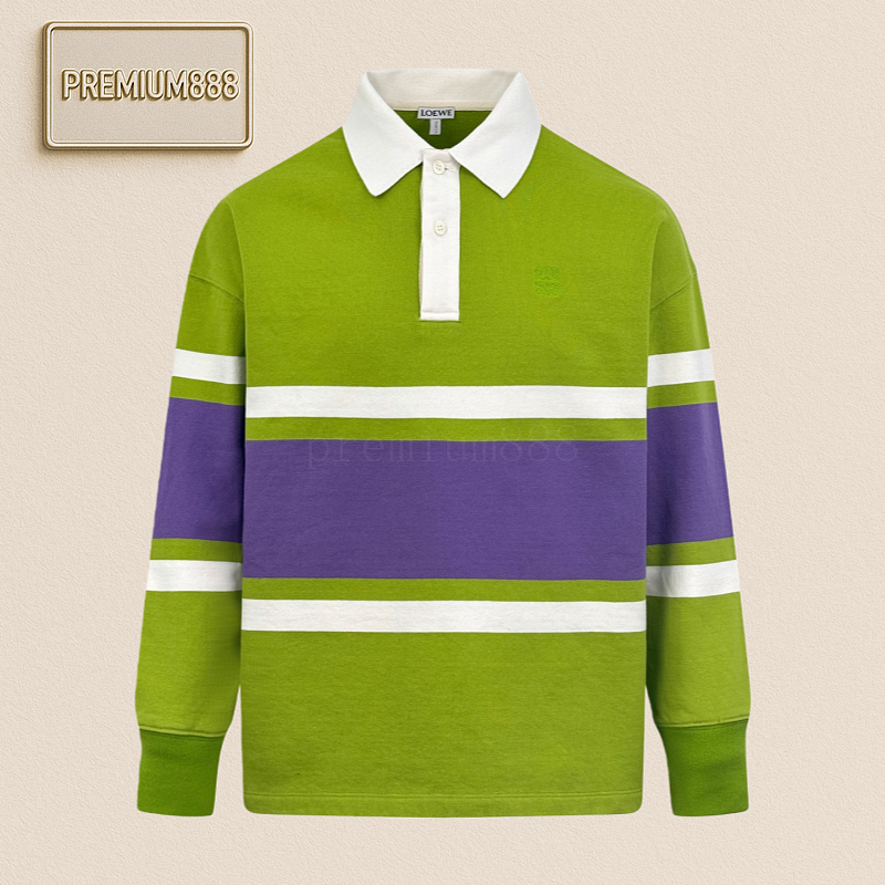 Dropshipping 265 Loewe Anagram Embroidered Polo Shirt