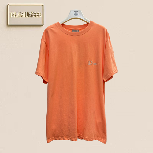 Dio - Short-sleeved T-shirt With Small Letter Embroidery On The Chest
