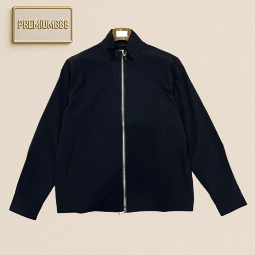 Zegna Jenia Wool Blended Button-Up Casual Zip Jacket