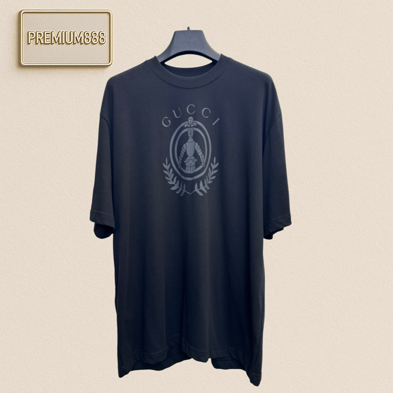 Gucci - Wheat Ear Knight Print Short-Sleeved T-Shirt