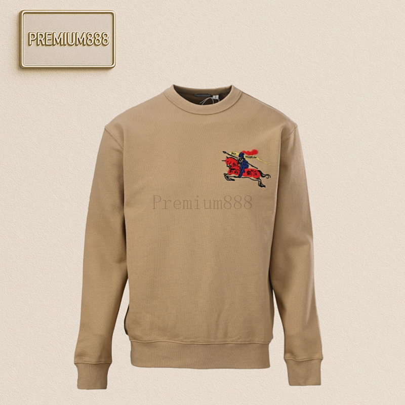 Burberry Bbr Horse Year New Year Celebration Collection - Embroidered Warhorse Round-neck