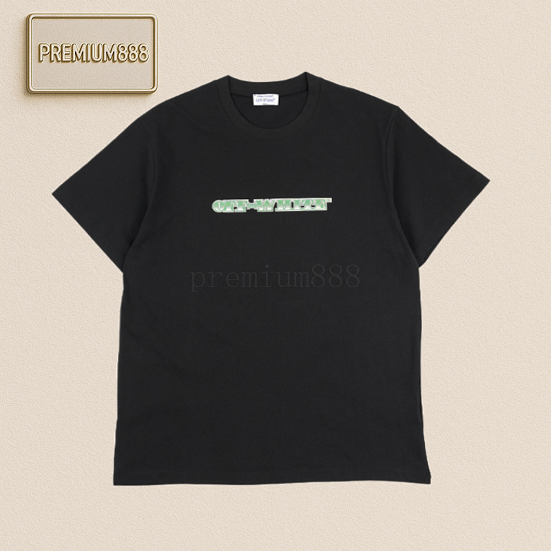 OW 25ss Dollar Arrow Print Short Sleeves