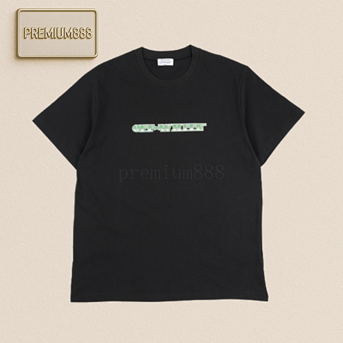 OW 25ss Dollar Arrow Print Short Sleeves