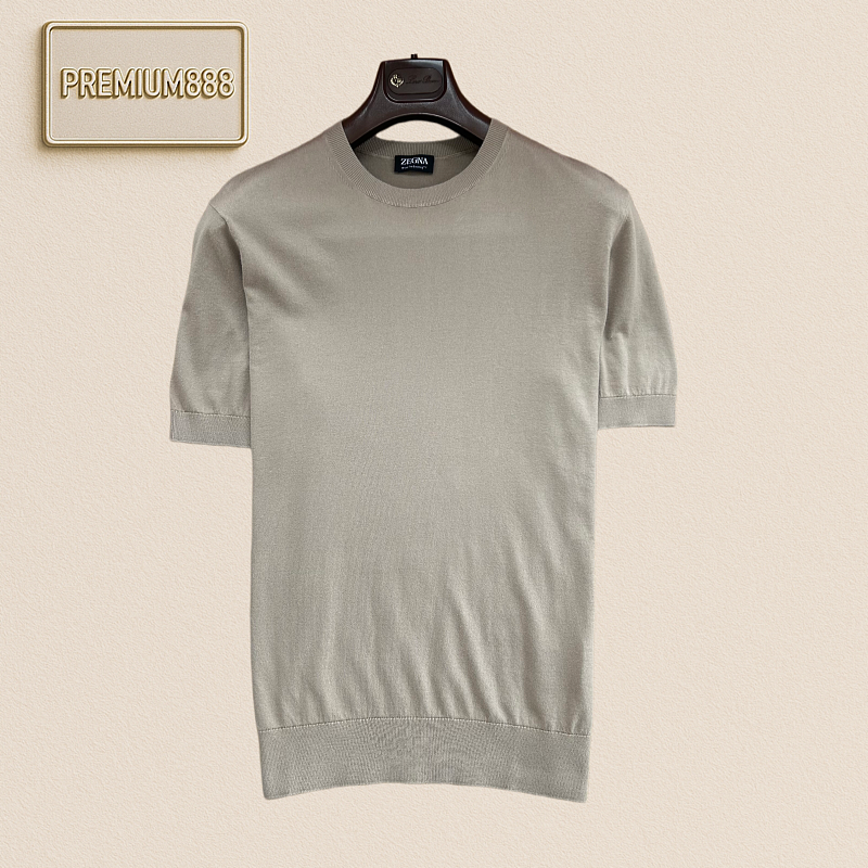 Zegna Basic Round-neck Short-sleeved T-shirt