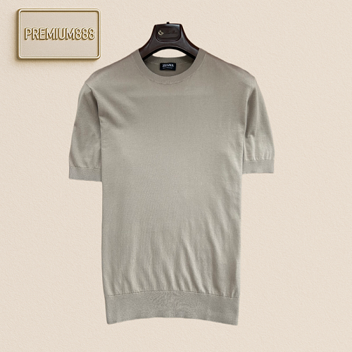 Zegna Basic Round-neck Short-sleeved T-shirt