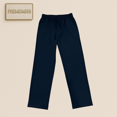 Brioni Double Drawstring Elasticated Embroidered Casual Pants