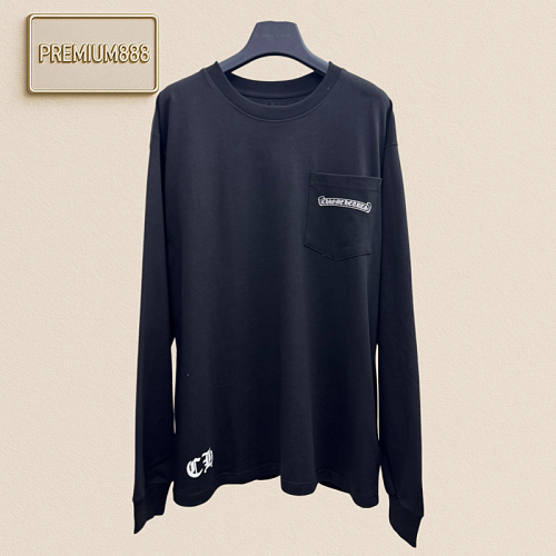 Chrome Hearts CH Crocin Jacquard Three-Dimensional Printed Long-Sleeved T-Shirt