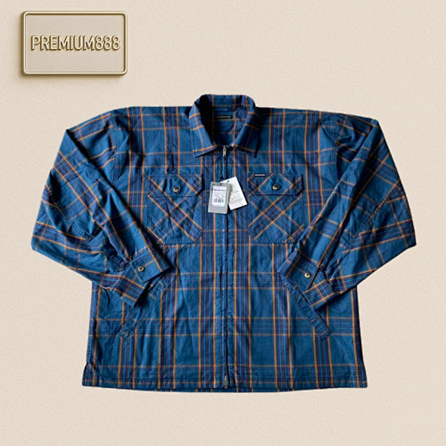 Cotton Checkered Jacquard Fabric Double-layer Checkered Surface Straight Hem Access Contro