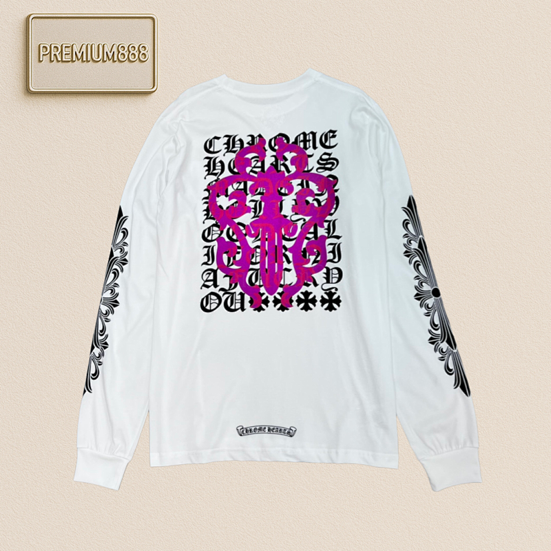 Sanskrit Sword Print Long-sleeved Shirt