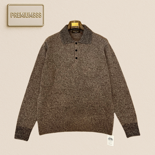 Lp Nuoyuanpianya Sweater Polo Shirt With Flared Collar And Long Sleeve