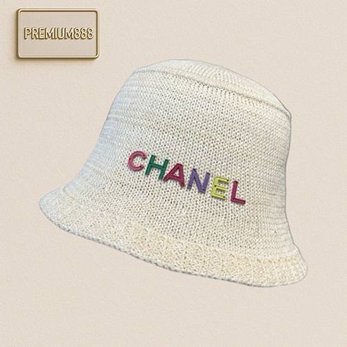 Chanel Knitted Bucket Hat Top Hat Head Circumference 57cm
