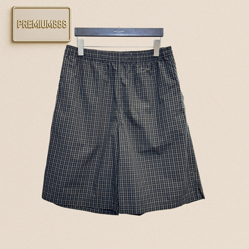 Balenciaga Cotton Casual Checkered Shorts