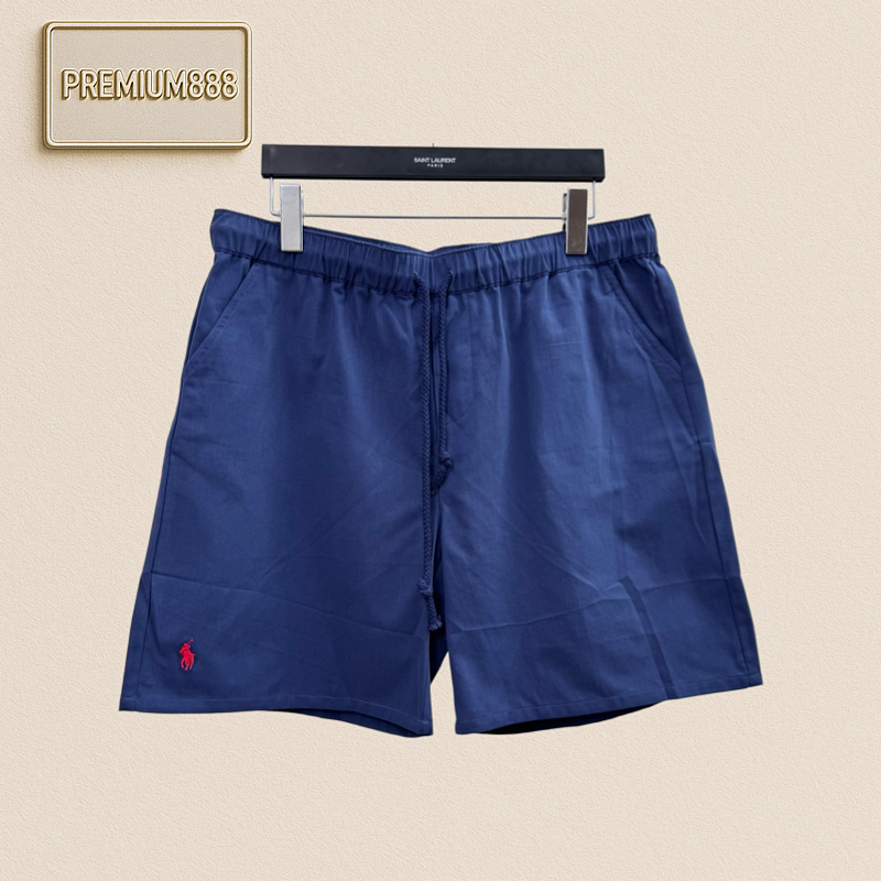 Ralph Lauren Petite Spurs Embroidered Cotton-Linen Blend Shorts