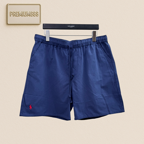 Ralph Lauren Petite Spurs Embroidered Cotton-Linen Blend Shorts