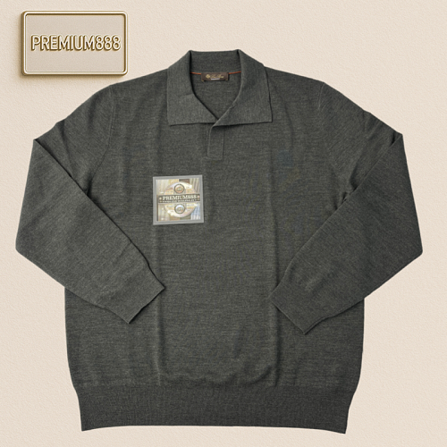 LP Autumn Winter New Collection - The King's Gift Series - Seagull Collar Polo Long-Sleeve